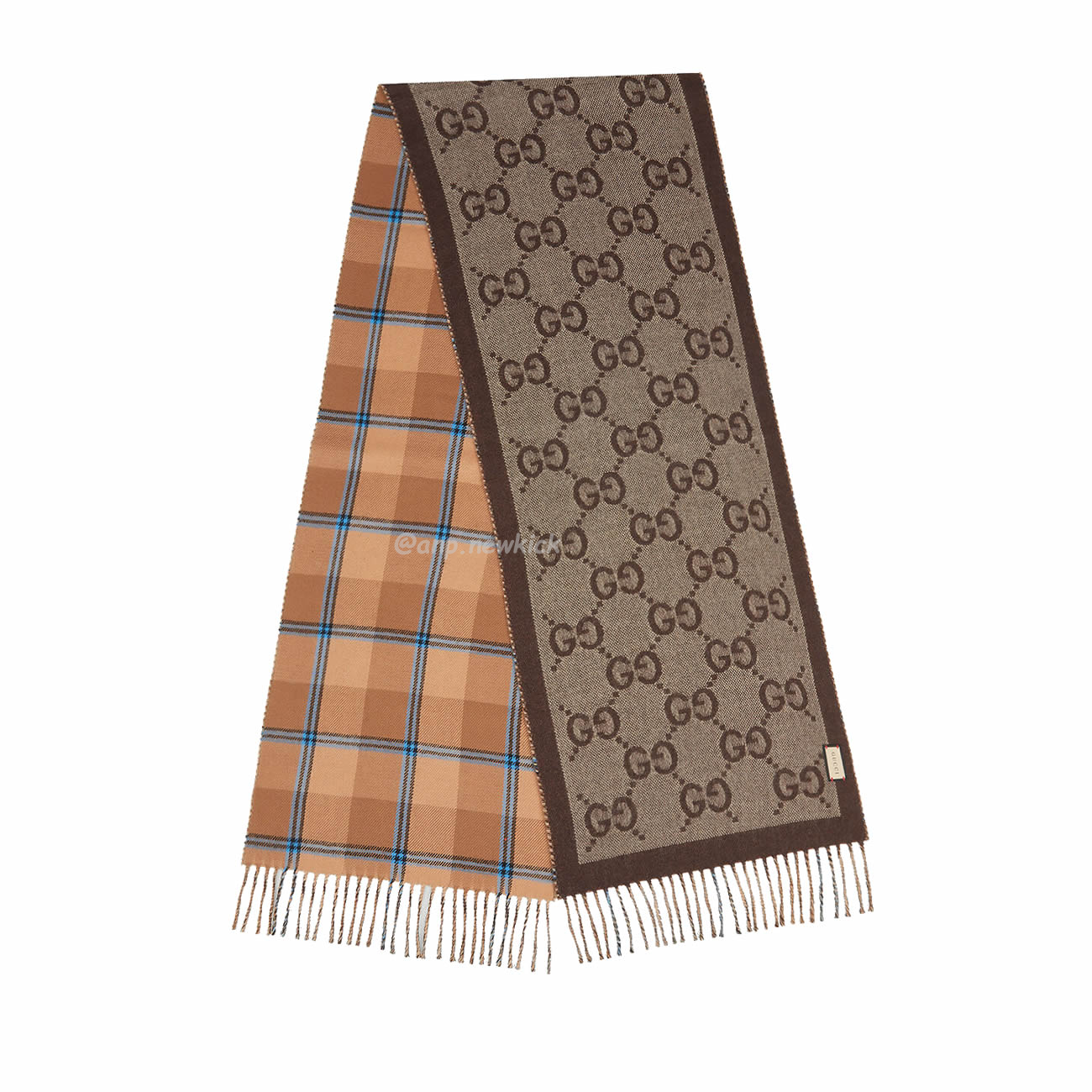 Gucci Gg Reversible Check Scarf 45x170cm (2) - newkick.org